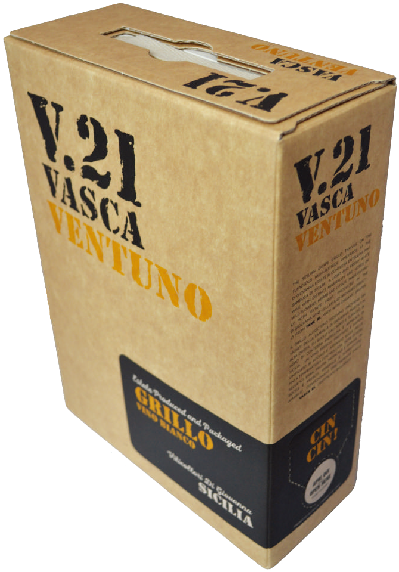 ディ・ジョヴァンナ　V.21（ヴァスカ・ヴェントゥーノ）グリッロ　3000ml 箱入り　（白） 2021 